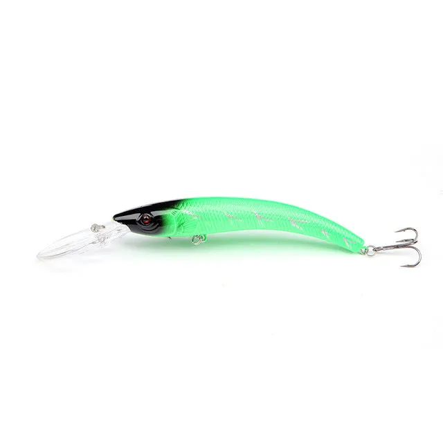 15.5cm 15.3g Minnow Fishing Lure Hard Artificial Swim Baits 3D Eye Swimbait Crankbait Artificial Bait Lures 4# Hook