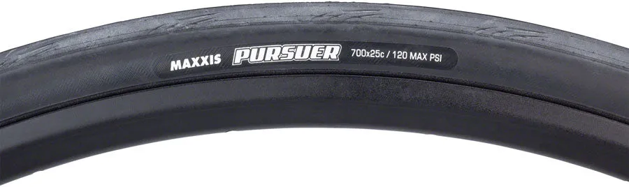 2 Pack Maxxis Pursuer Tire 700 X 25 60Tpi Clincher Folding Single Compound Black TB00239100