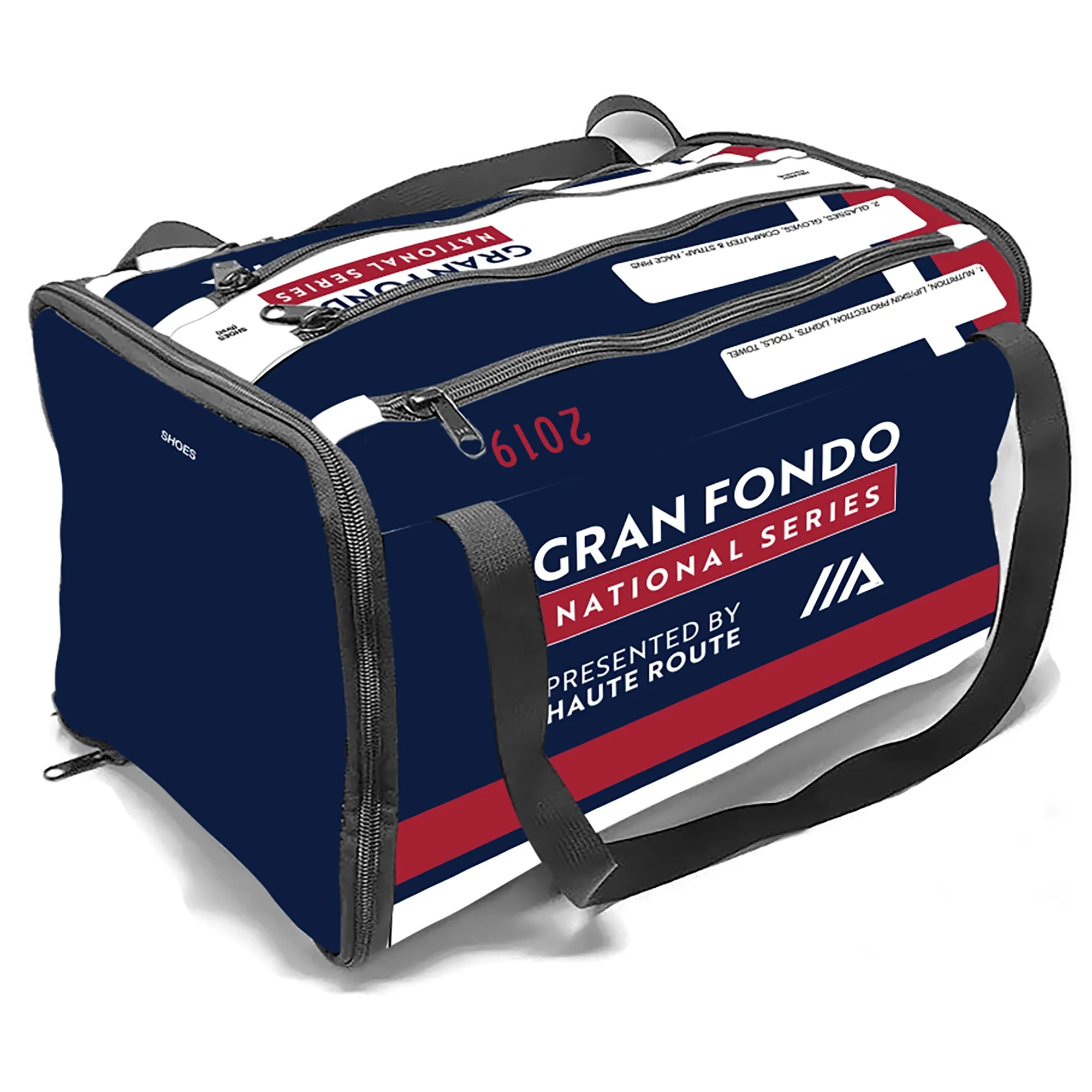 2019 Gran Fondo National Series RACEDAY BAG  - ships in about 3 weeks