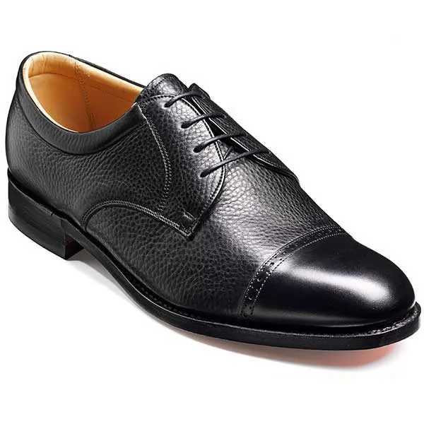 40% OFF BARKER Staines Shoes - Mens Extra Wide Fit - Black Softie - Size: UK 10.5 Wide-Fit