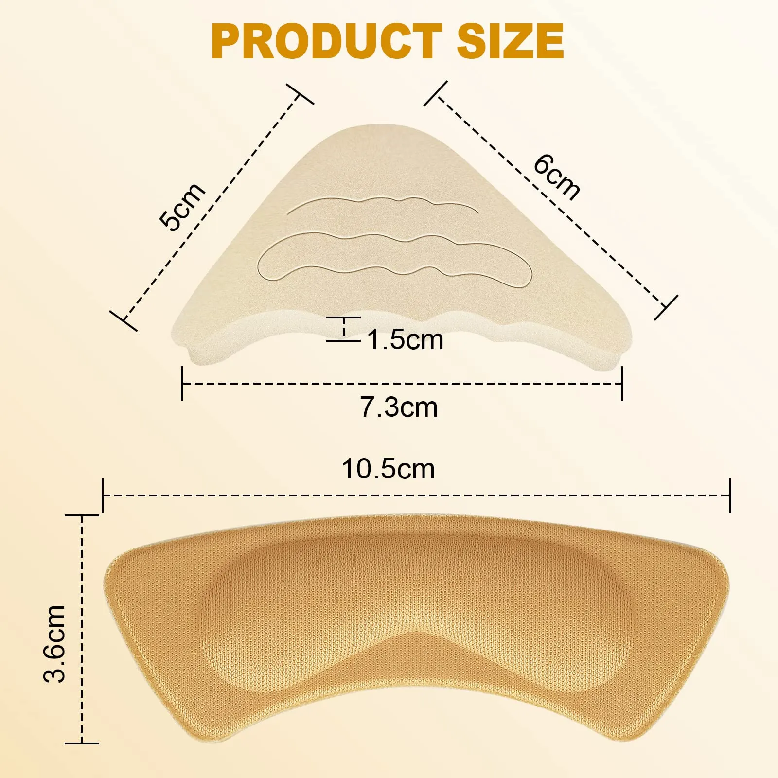 8 Pairs High Heel Cushion Pads, Wanglaism Shoe Filler Adjustable Toe Filler Inserts Heel Grips Liner Insert for Men Women Too Big Shoe, Fit Most Shoes