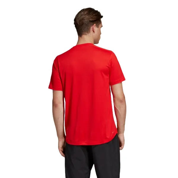 Adidas Mens D2m 3-Stripes Training Active Tee T-Shirt