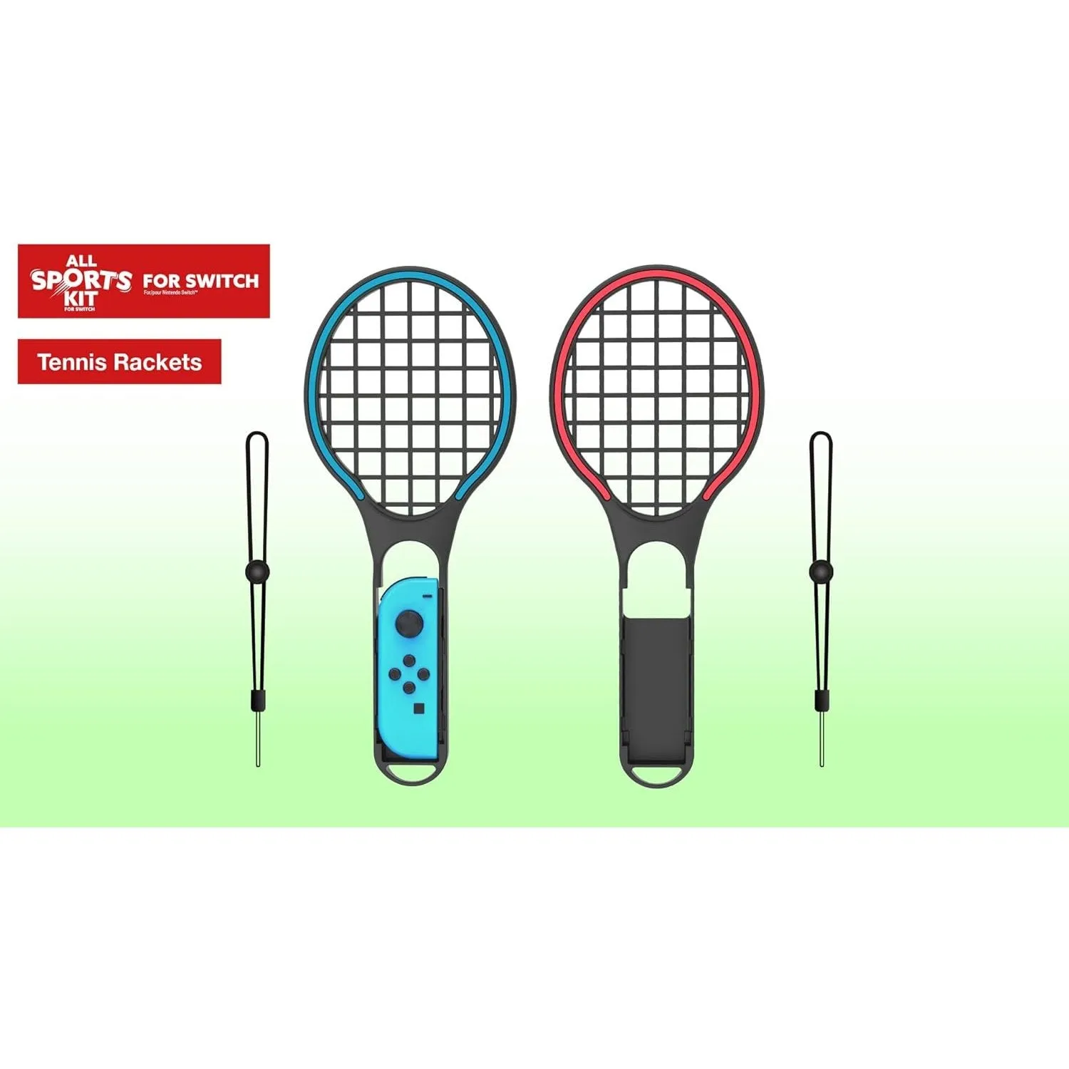 All Sports 10 in 1 Kit for Switch - Racing Wheels, Tennis Rackets, Golf Clubs, Leg/Arm Straps & Swords (Nintendo Switch)