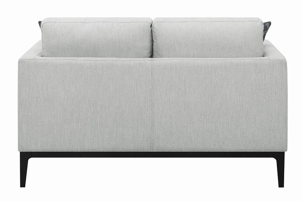 Apperson Cushioned Back Loveseat Light Grey