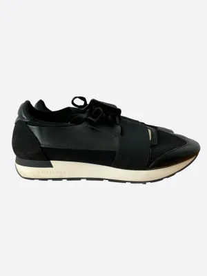 Balenciaga Black & White Race Runners