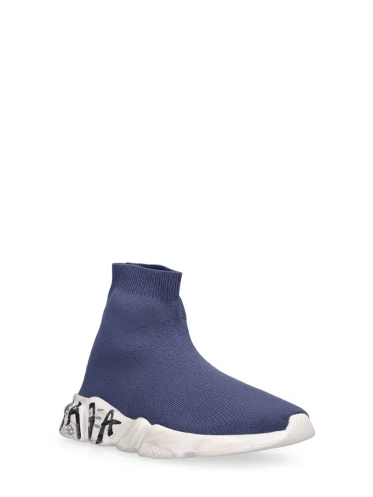 Balenciaga   Speed LT Graffiti recycled knit sneakers 