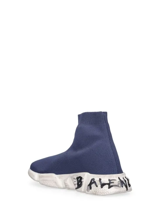 Balenciaga   Speed LT Graffiti recycled knit sneakers 