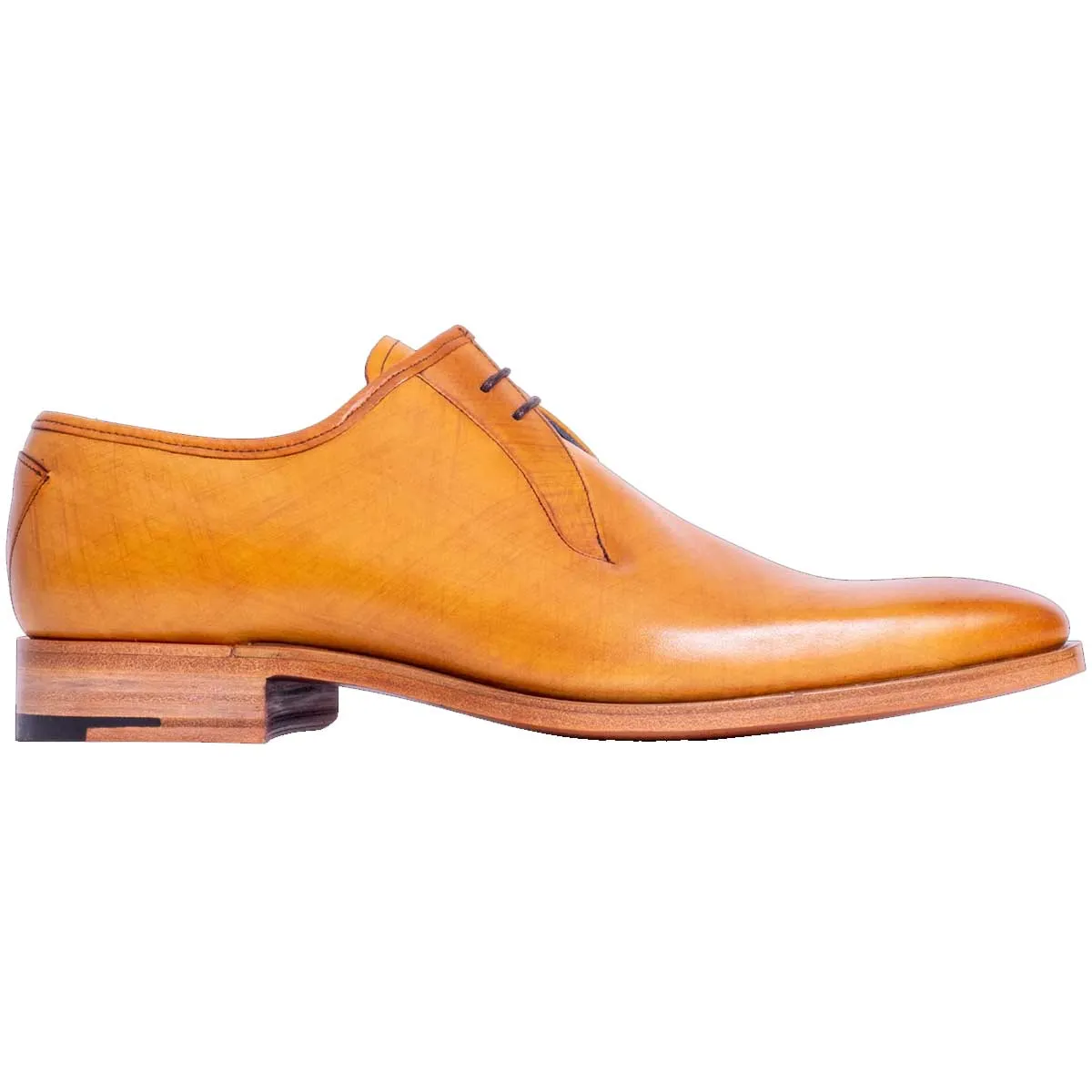 BARKER Derwent Shoes - Mens - Cedar Calf Hatch Effect