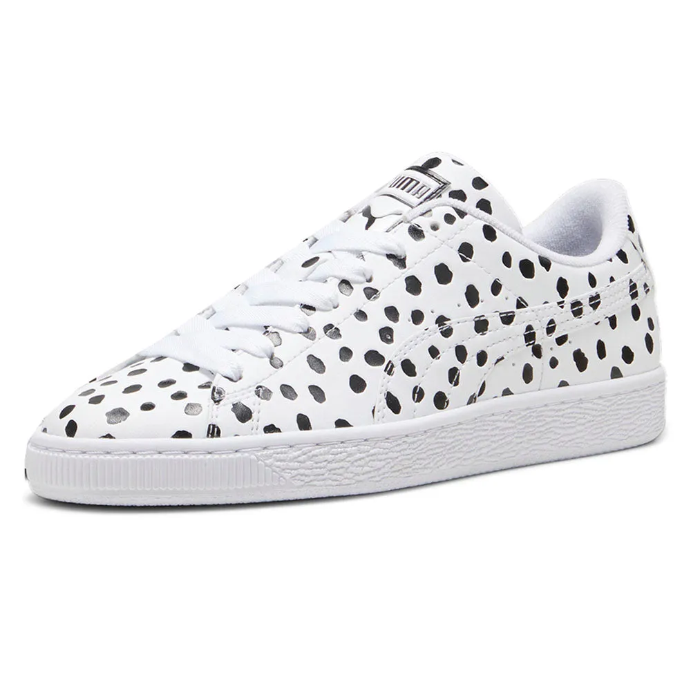 Basket Dalmatian Polka Dot Lace Up Sneakers