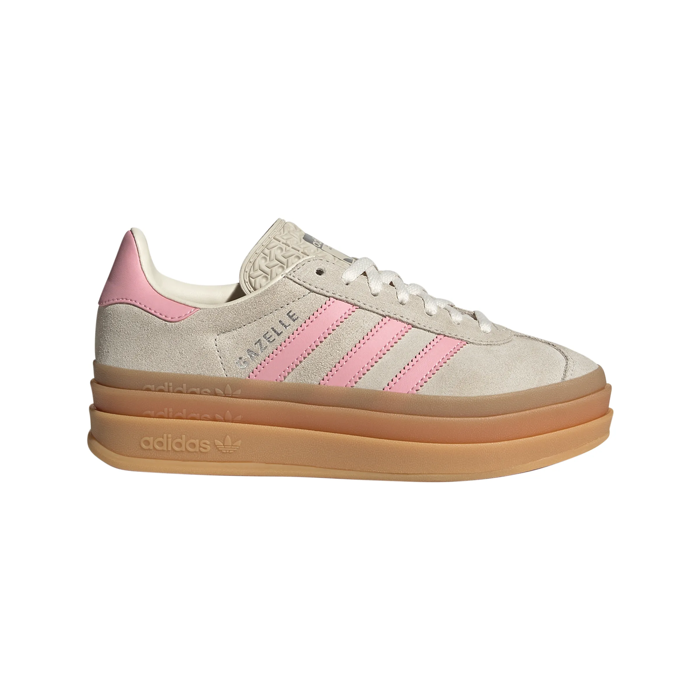 Big Kids' Adidas Gazelle Bold J "Beige Semi Pink Spark"