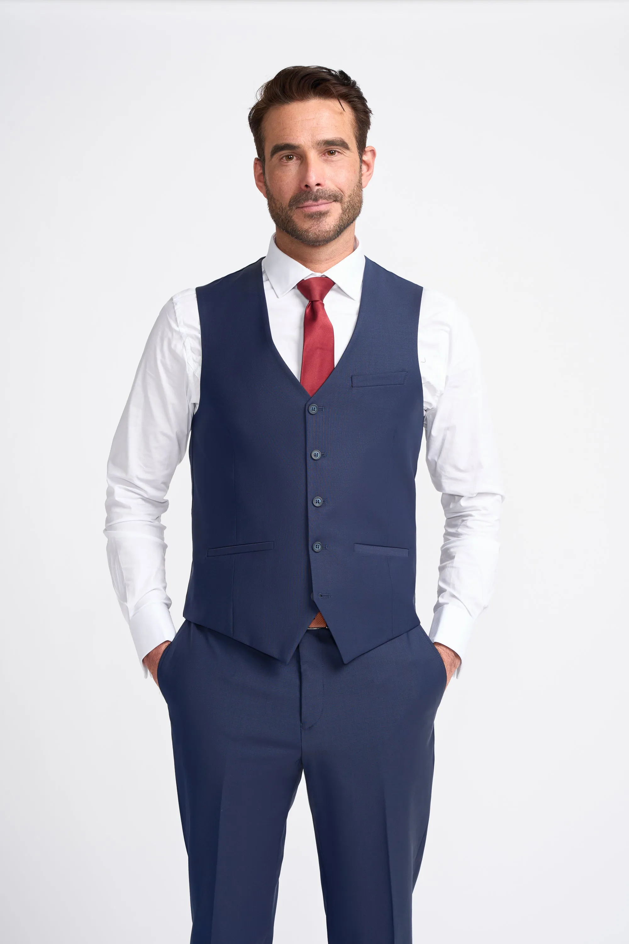 Bond Navy Three Piece Suit