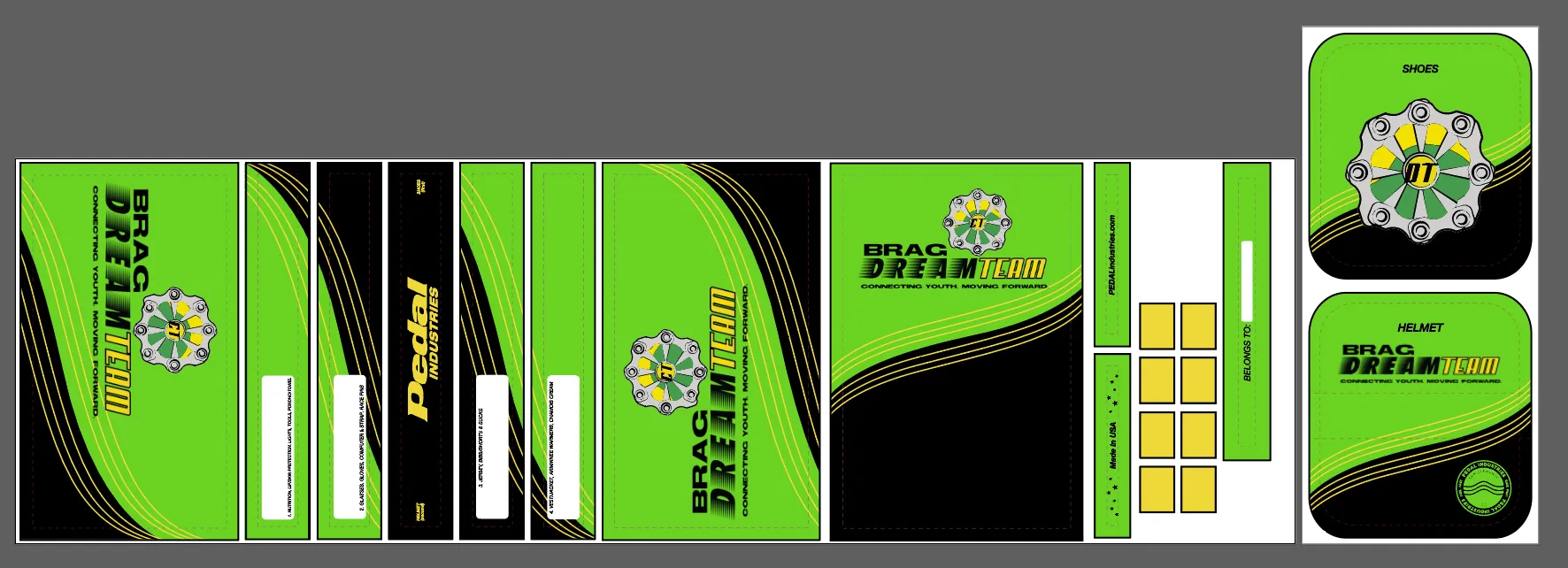 BRAG Dream Team 2022 RACEDAY BAG™ Black & Green