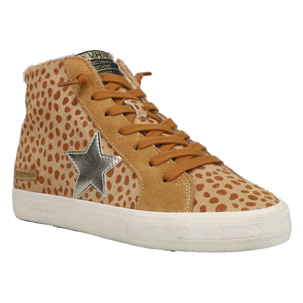 Break Out Metallic Leopard Print High Top Sneakers