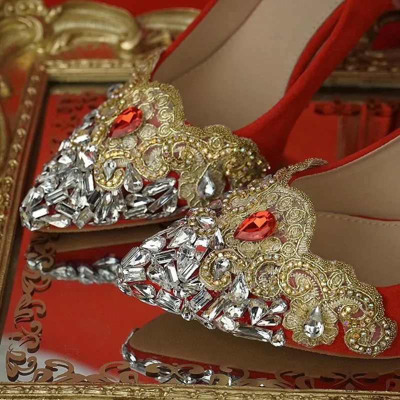 Chinese Wedding Red Bridal Shoes - 1875