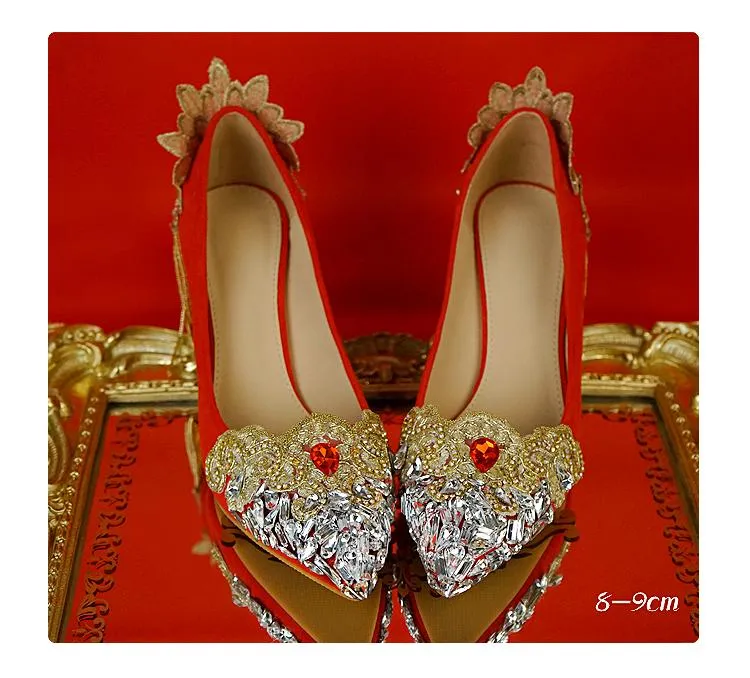 Chinese Wedding Red Bridal Shoes - 1875