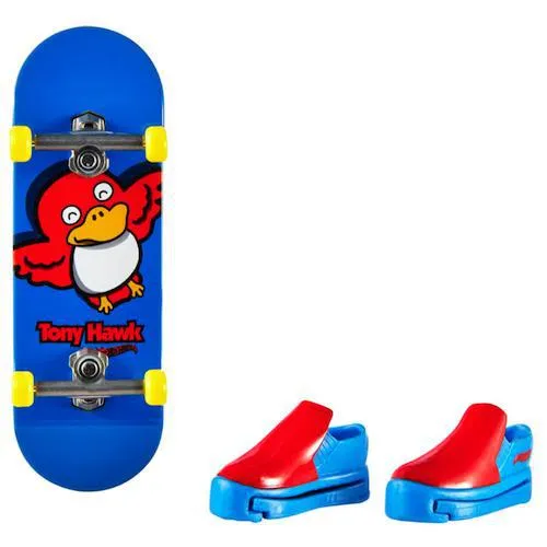 Chirping Trickster Hot Wheels Skate Fingerboard and Shoes