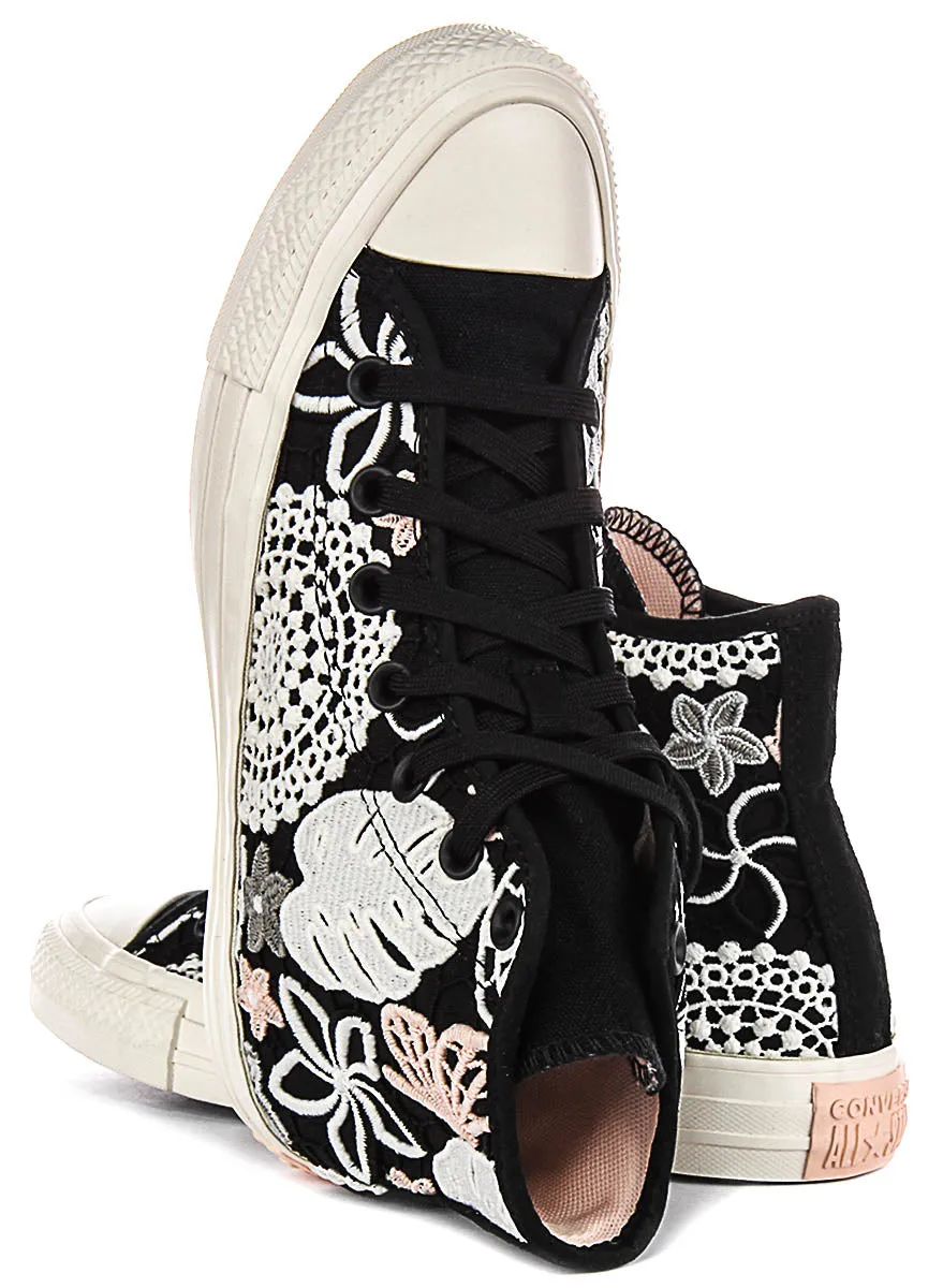 Converse A07536C Crochet Floral In Black For Women