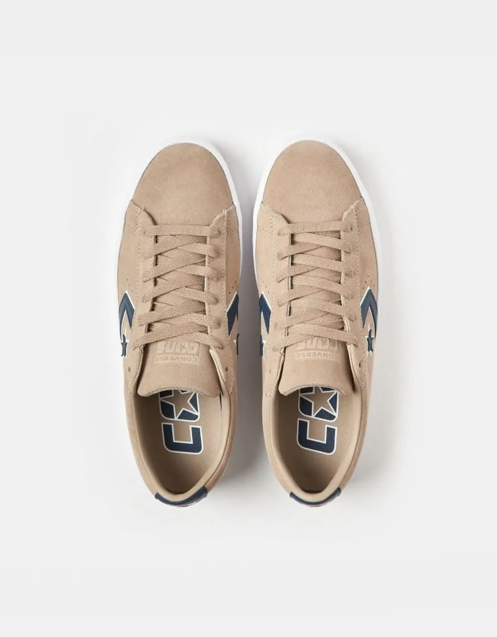 Converse Pro Leather Vulc Skate Shoes - Vintage Cargo/White/Navy