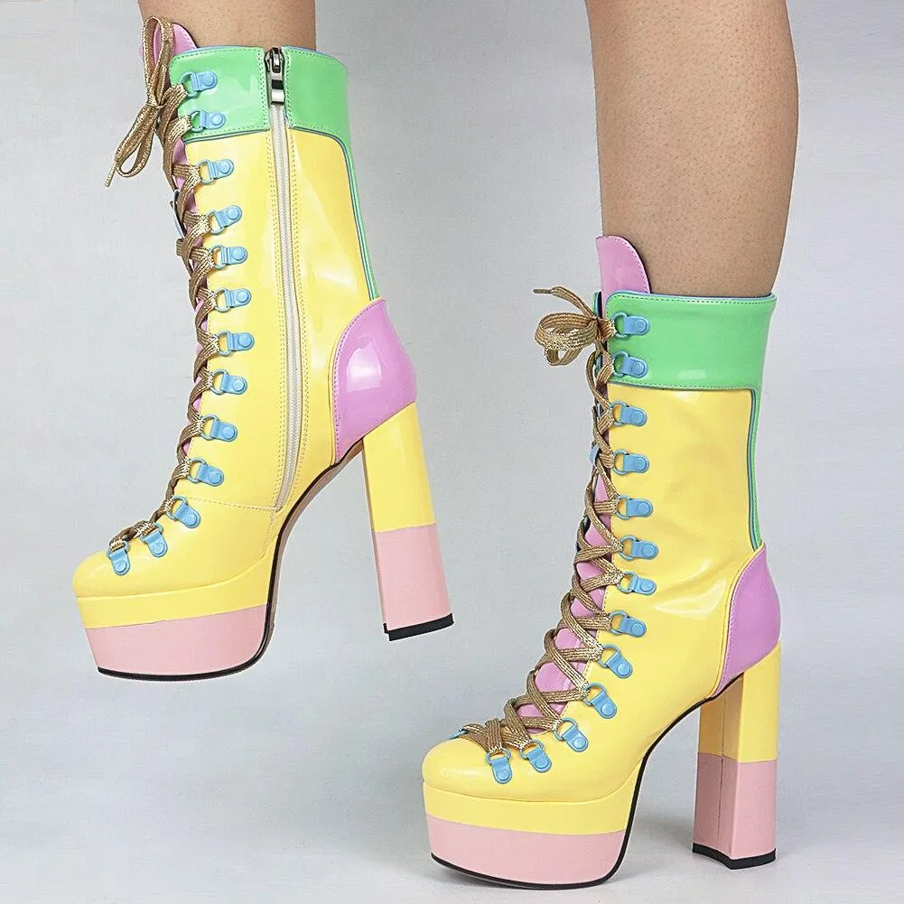 Cupcake Vibes Platform Ankle Boots