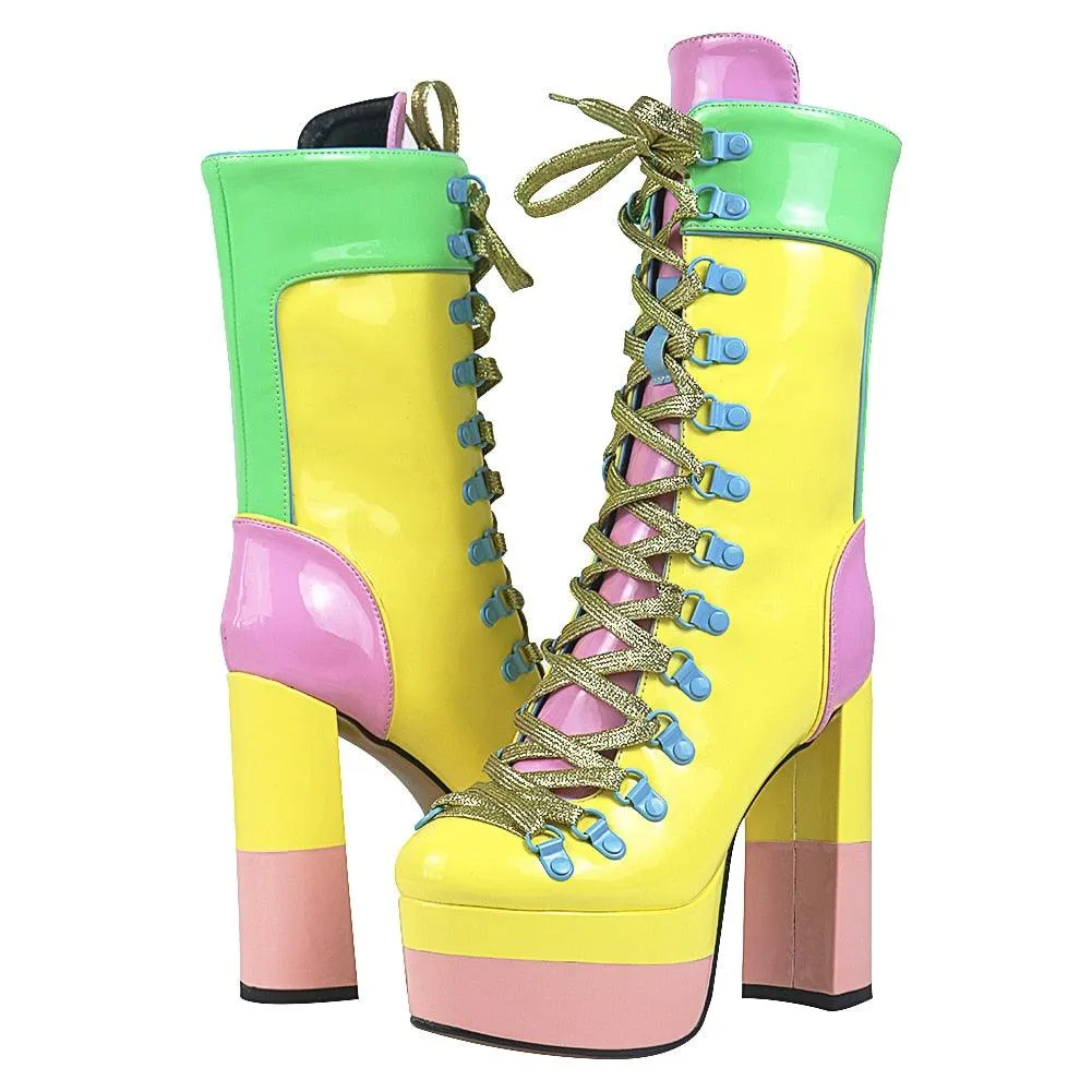 Cupcake Vibes Platform Ankle Boots