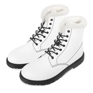 Custom Faux Fur Leather Boot- SF D86