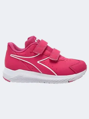 Diadora Falcon Sl V 4 Ps-Girls Running Shoes Black/Rasberry