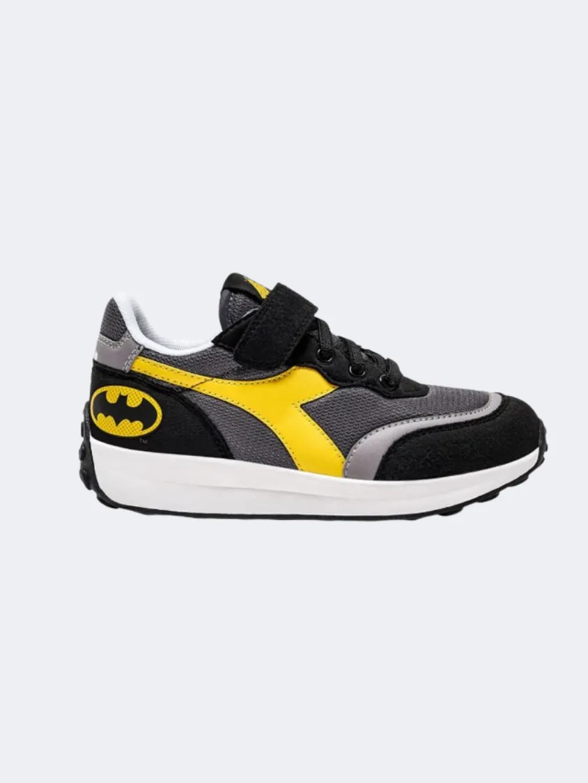 Diadora Race Batman Ps Boys Lifestyle Shoes Black/Grey/Yellow