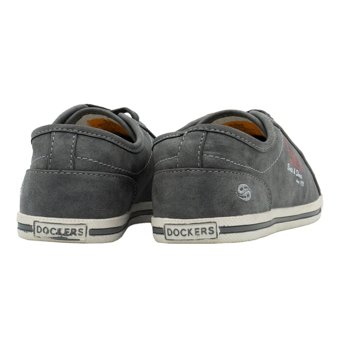 Dockers Low-Top Sneakers Leather Grey Colour For Women