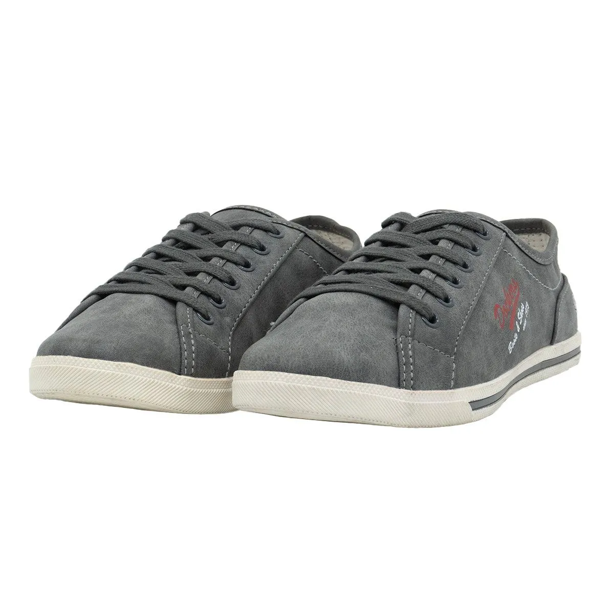 Dockers Low-Top Sneakers Leather Grey Colour For Women