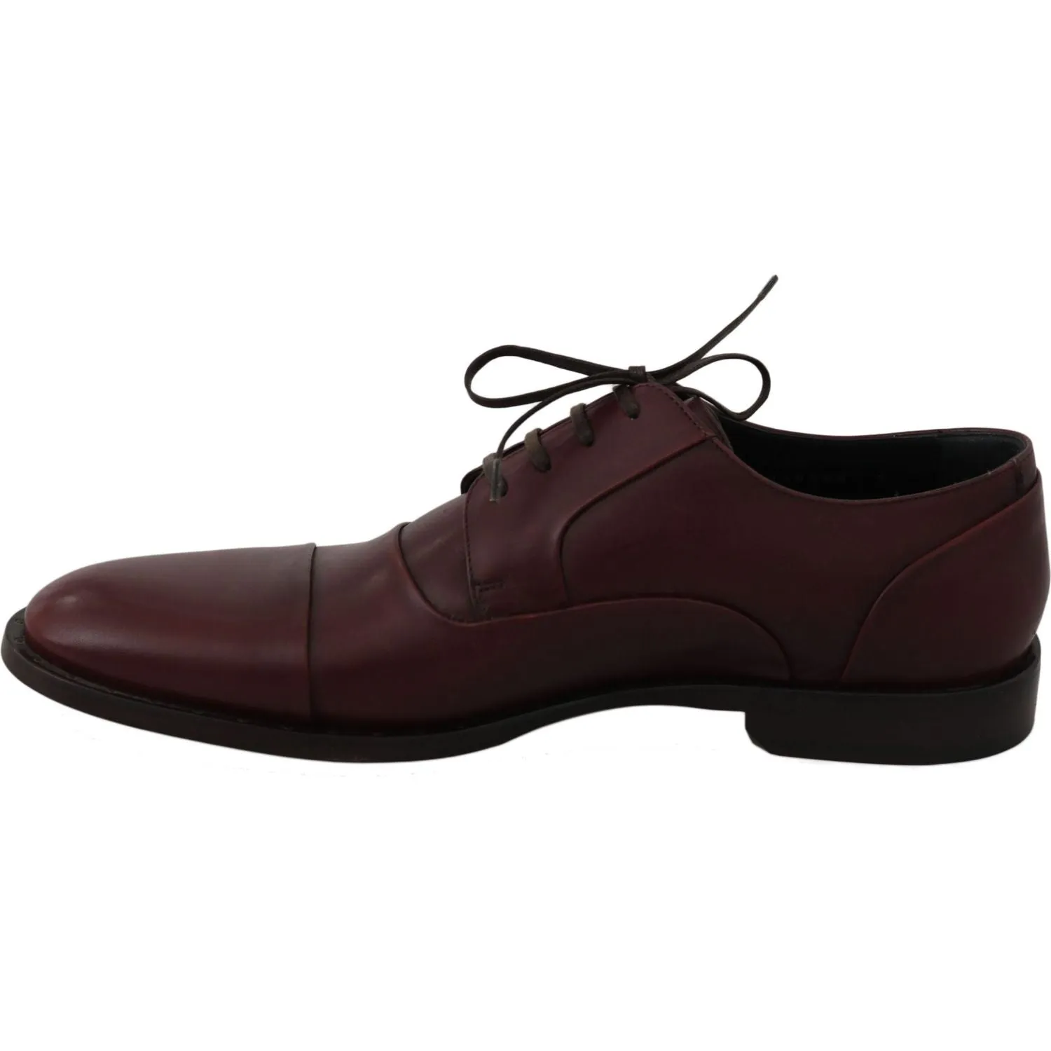 Dolce & Gabbana Elegant Bordeaux Leather Dress Shoes