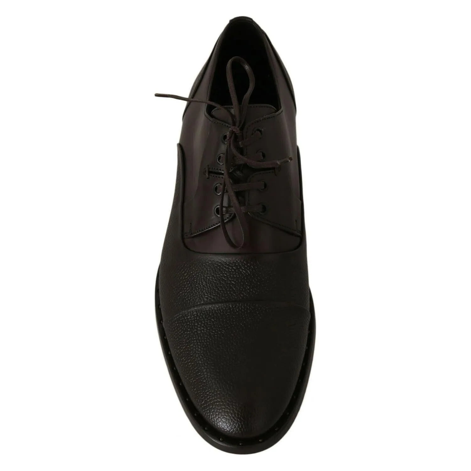 Dolce & Gabbana Elegant Brown Leather Formal Lace-ups