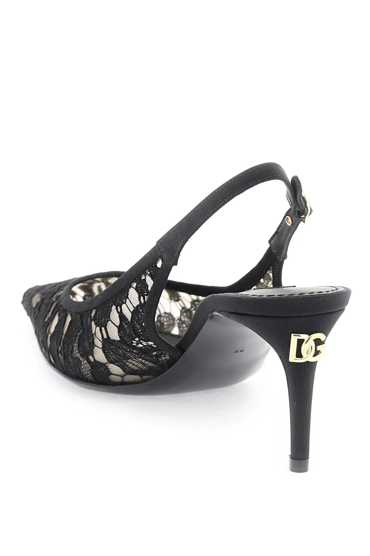 Dolce & gabbana lace slingback pumps