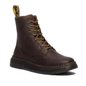 Dr Martens Crewson Classic Leather Everyday Boots Crazy Horse Brown