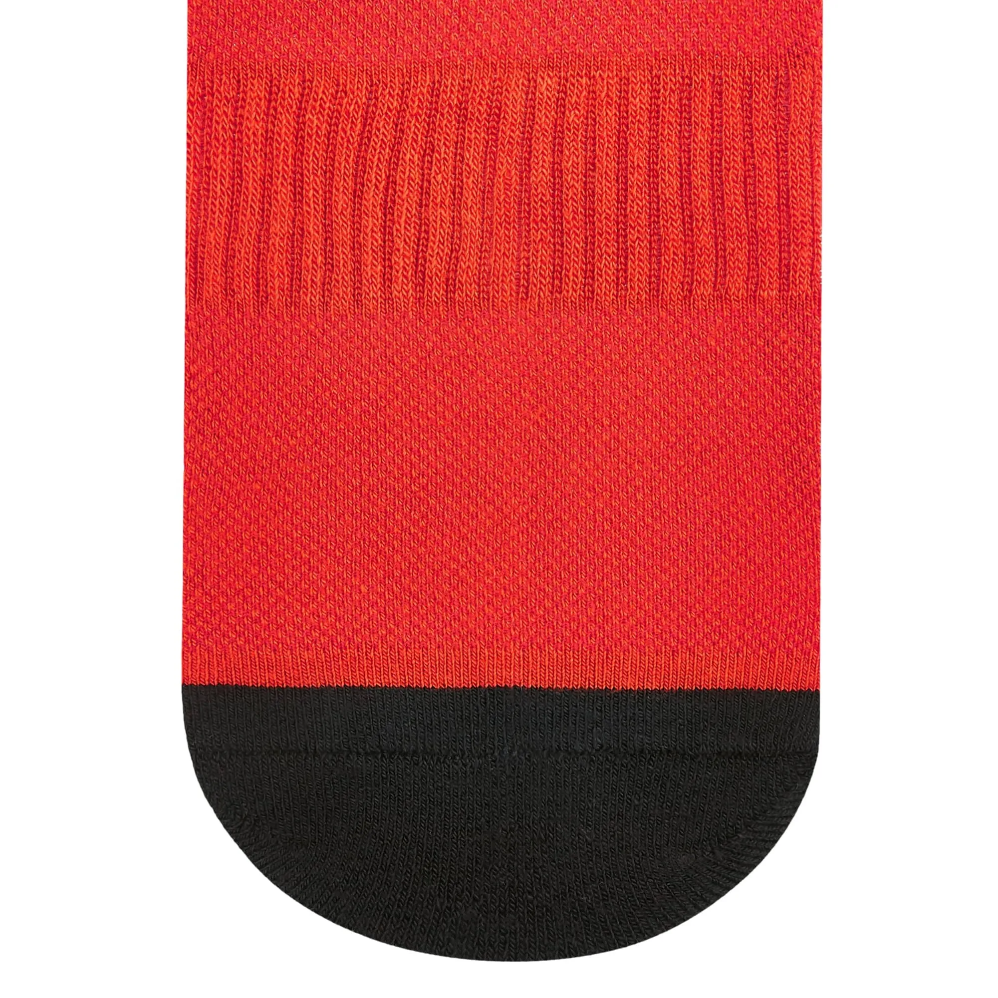 Dual Solid Red/Black Bamboo Unisex Ankle Length Socks