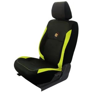 F1 Fabric Car Seat Cover Black and Green