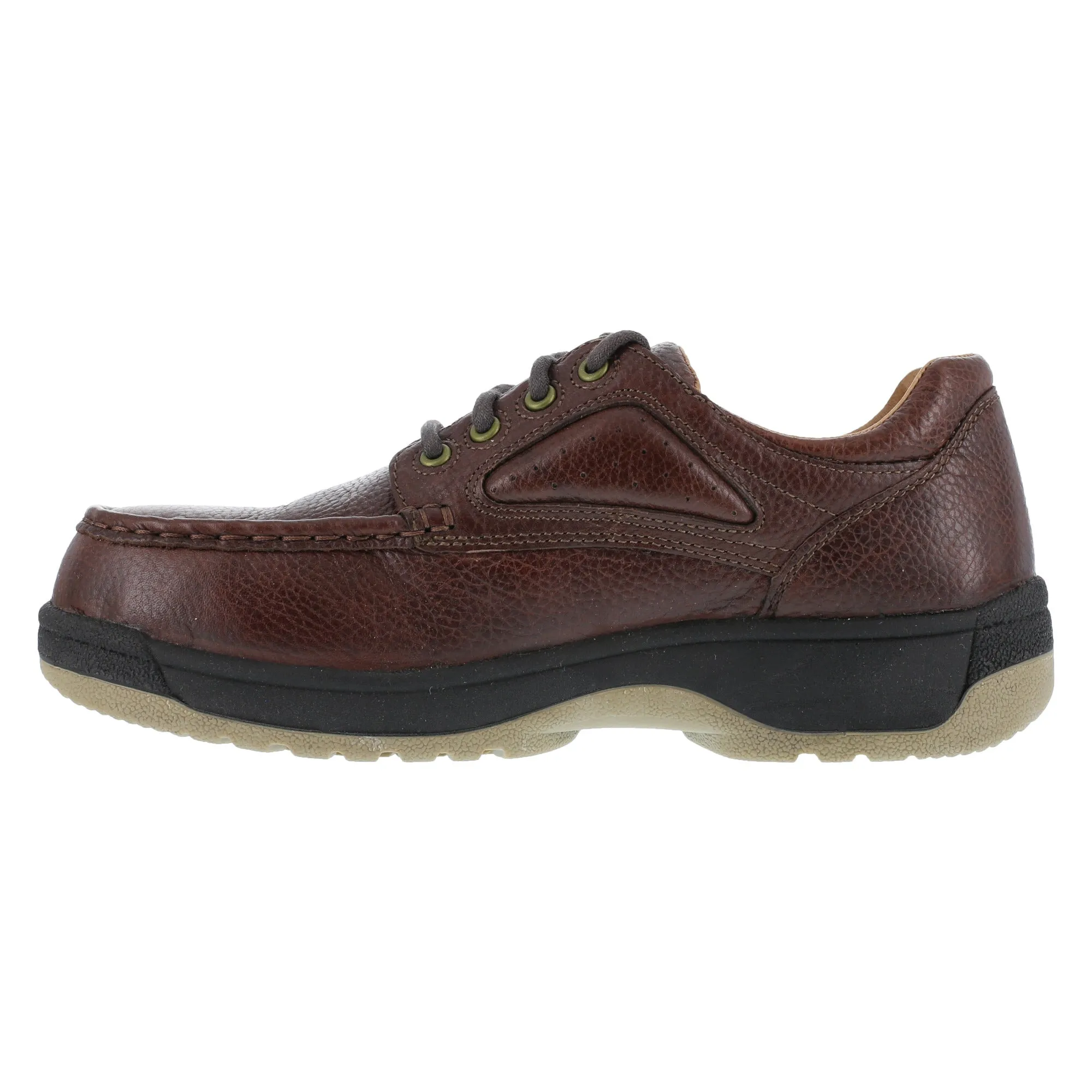 Florsheim Mens Brown Leather Oxford Compadre Comp Toe