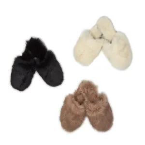 Fluffed Up Plush Vegan Fur Slipper