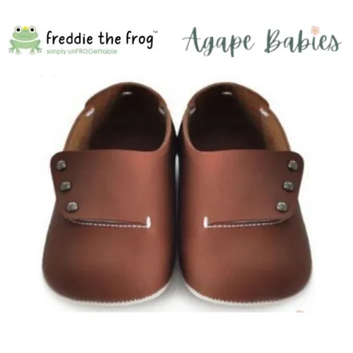 Freddie The Frog Pre Walker Shoes - Espresso Moccs