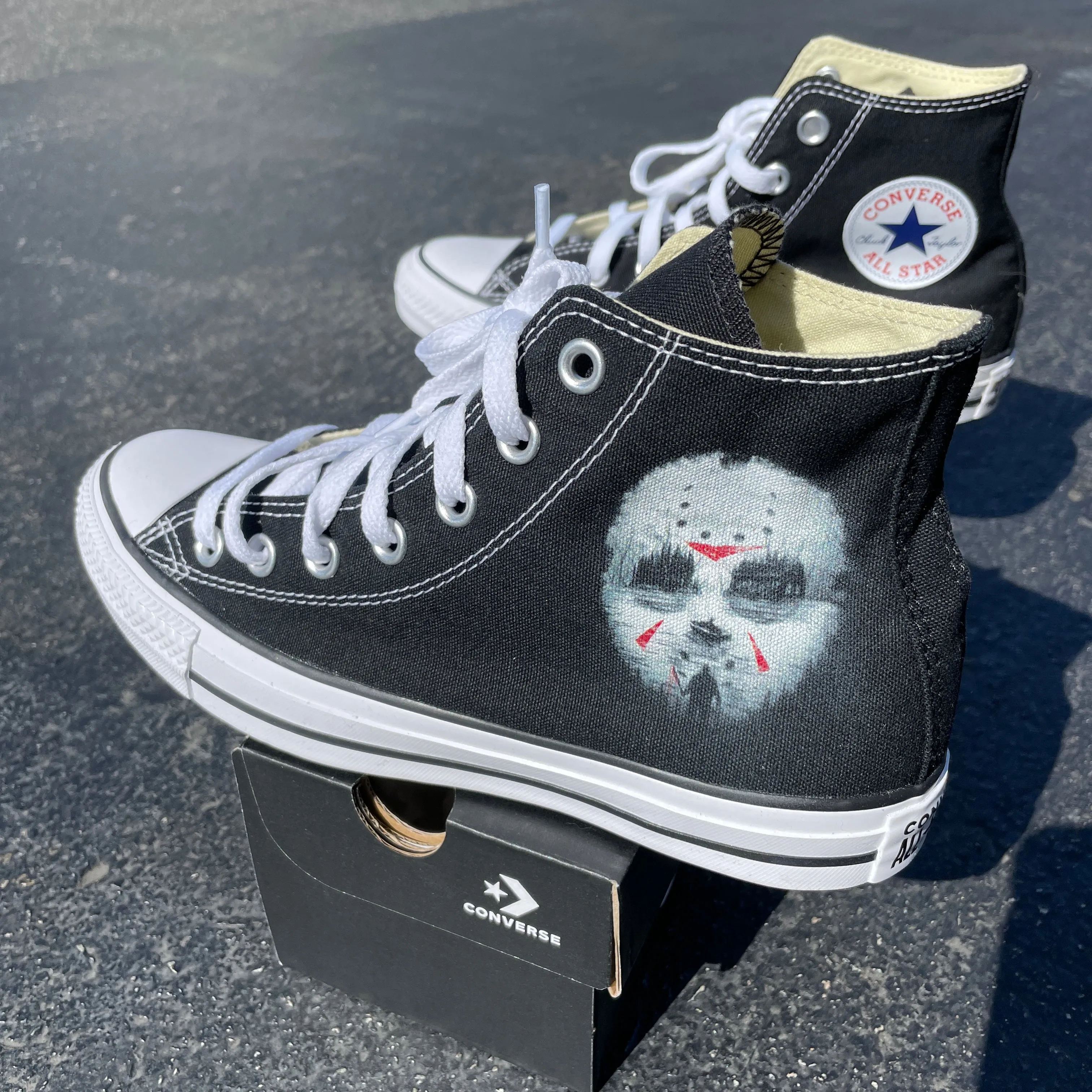 Friday the 13th Jason Custom Top Converse - Custom Converse Shoes