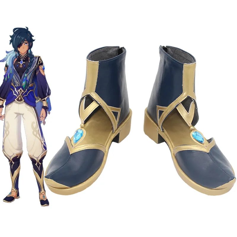 Genshin Impact Kaeya Sailwind Shadow New Skin Cosplay Shoes