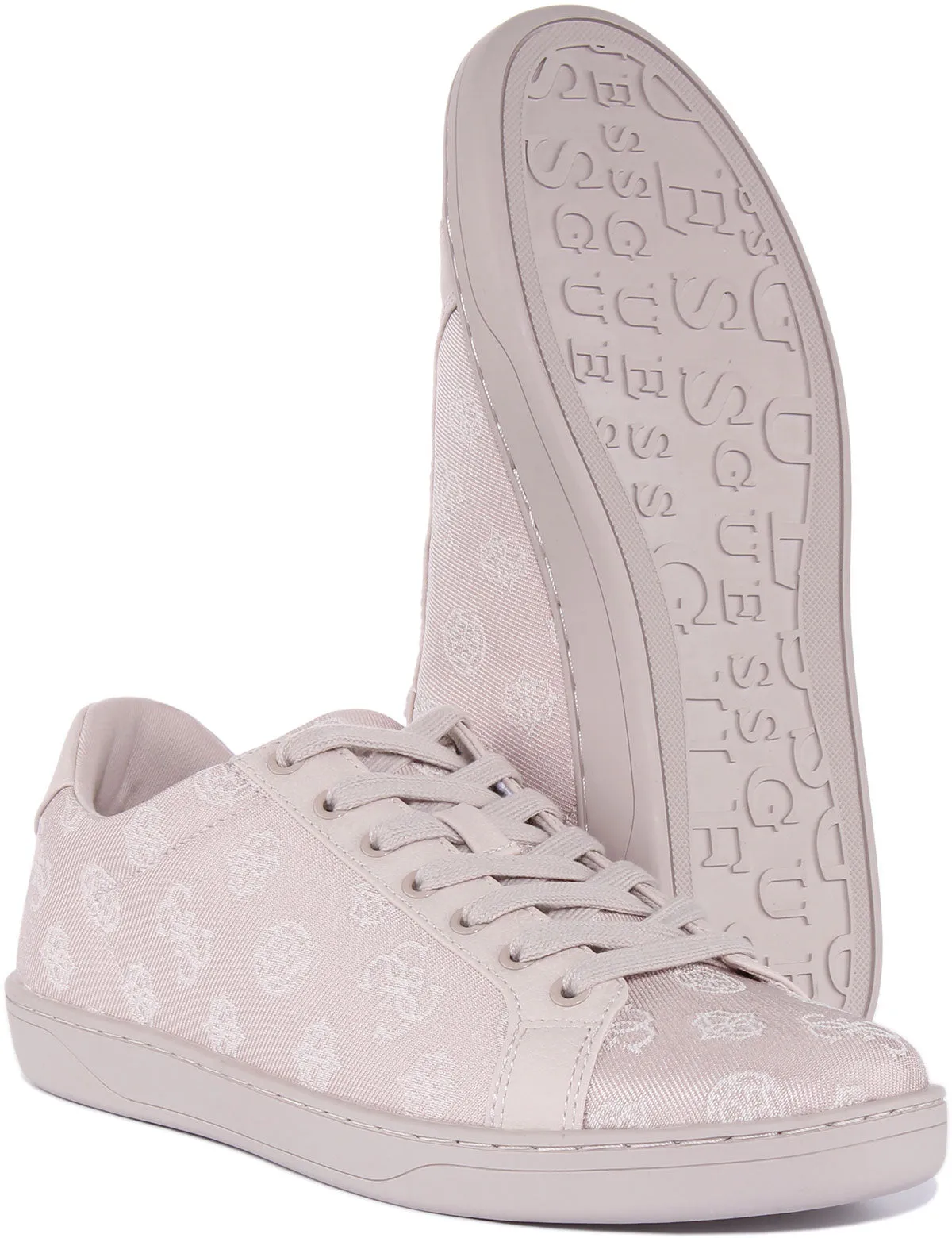 Guess Jesshe 4G Print Trainer  In Sand