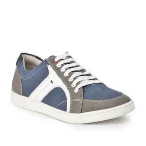 Healers Casual Blue Lace-Up Sneakers For Men SYN-46 By Liberty