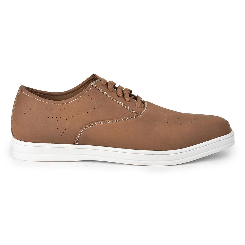 Healers Casual Tan Sneakers For Men SYN-47 By Liberty