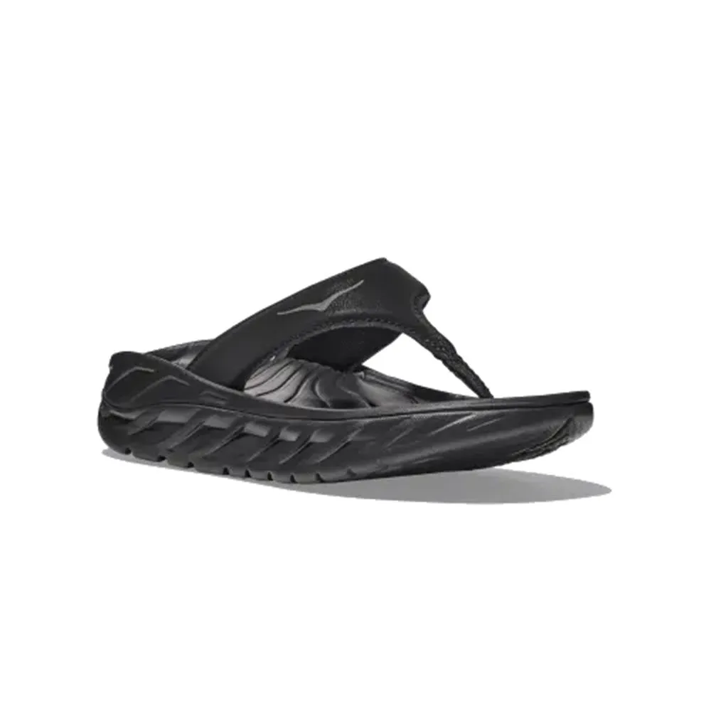 HOKA ORA RECOVERY FLIP BLACK/DARK GULL GRAY - WOMEN