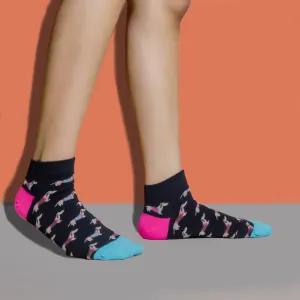 Hot Dog Ankle Socks | Black Socks