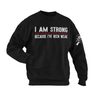 I AM STRONG  COTTON GRAPHIC SWEATSHIRT