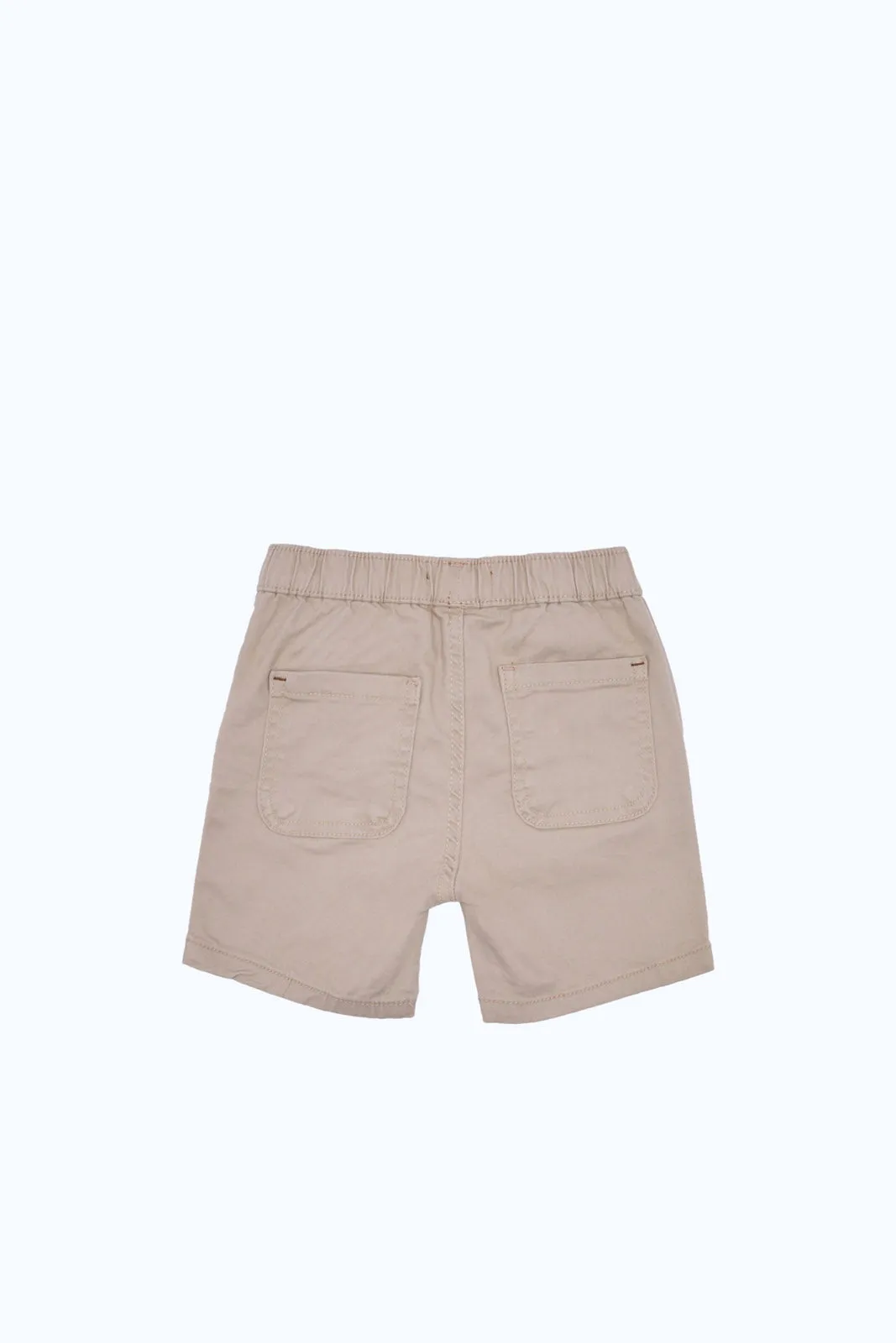 Infant Boys Beige Twill Short Pull On