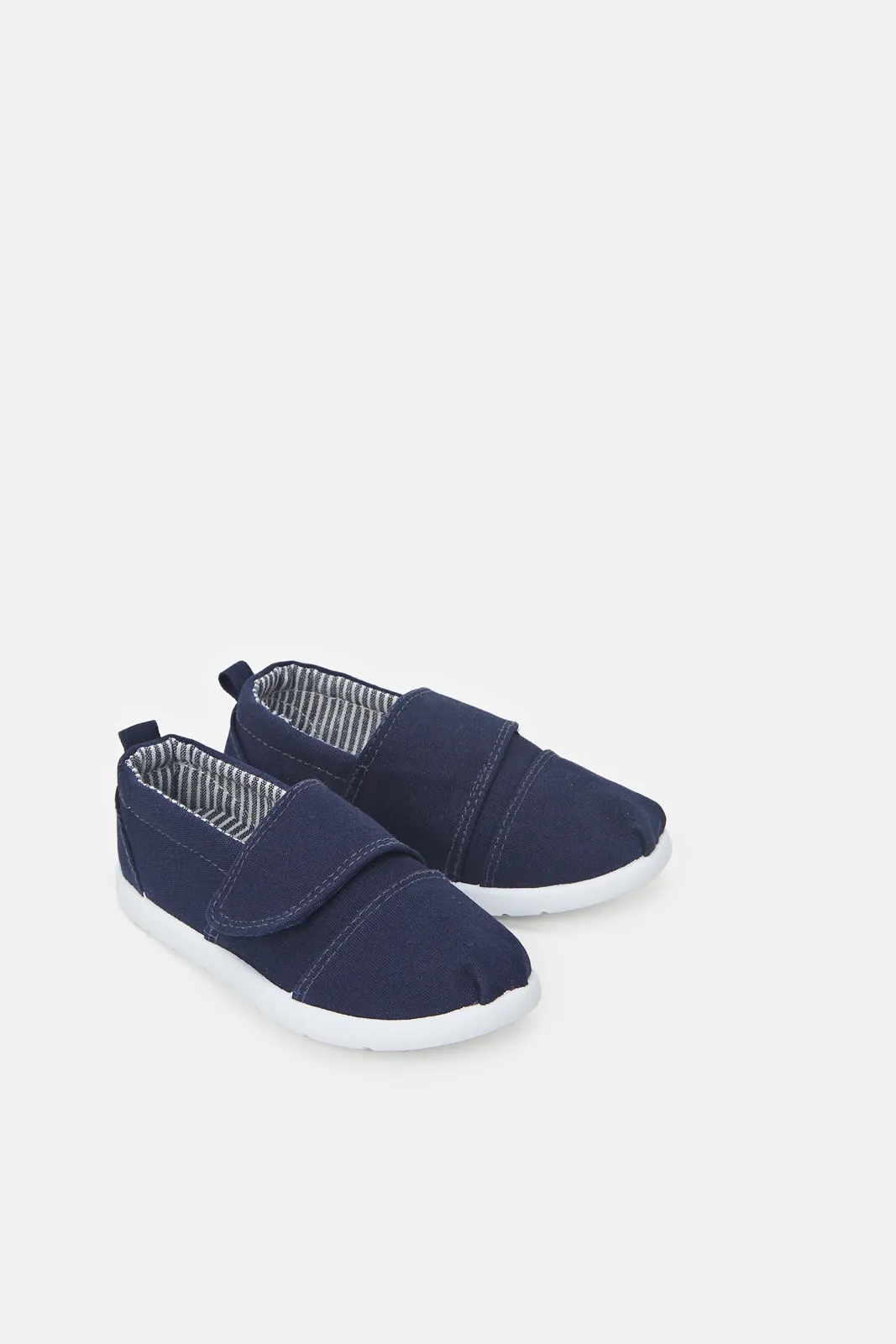 Infant Boys Navy Plain Pump