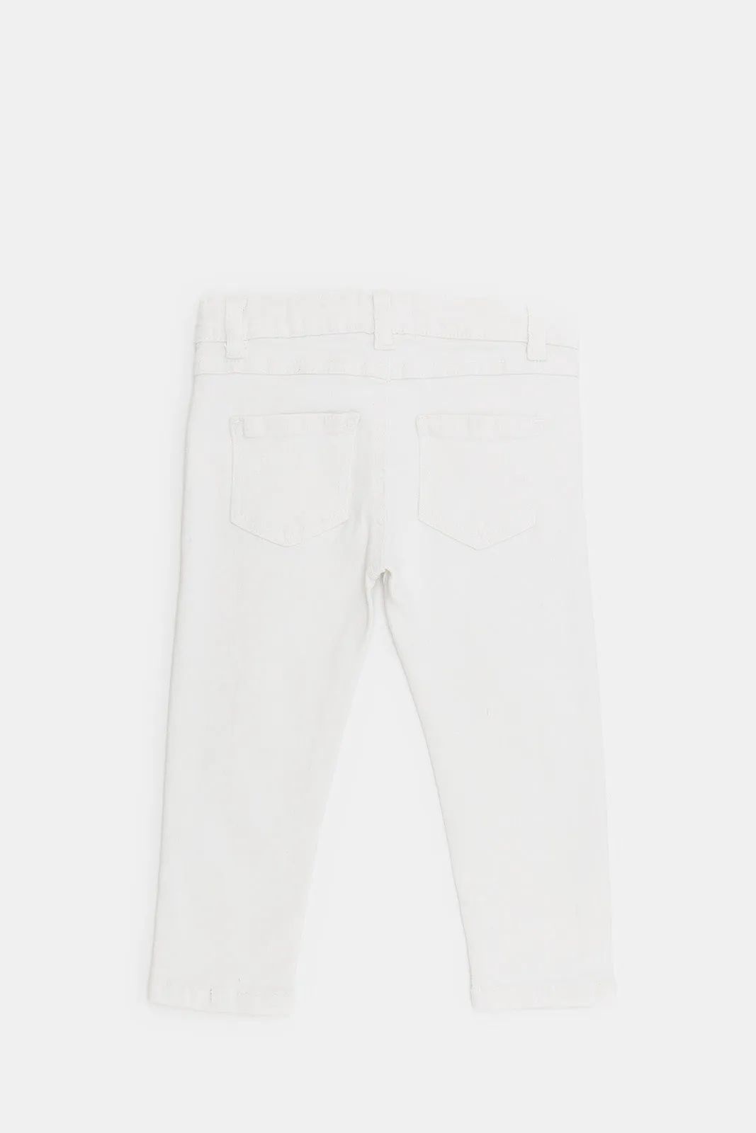 Infant Boys White Denim Pants