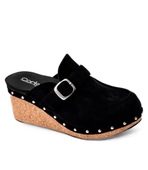 Just Precious in Black Faux Suede by Corkys